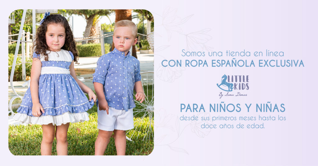 LITTLE KIDS: Somos una tienda en línea con ropa española exclusiva para niños y niñas desde sus primeros meses hasta los doce años de edad.