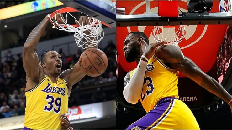 Los Angeles Lakers tiene a los tres mejores jugadores de la historia activos para volcar el balón