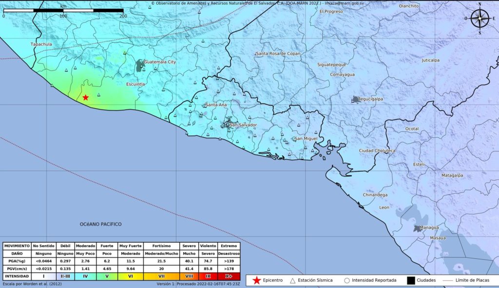 Sismo de magnitud 6.8 con epicentro en Guatemala alarma a El Salvador y sur de México